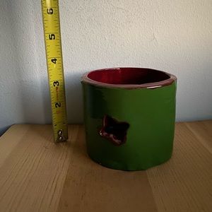 Christmas Themed Candle Holder, Homemade Art